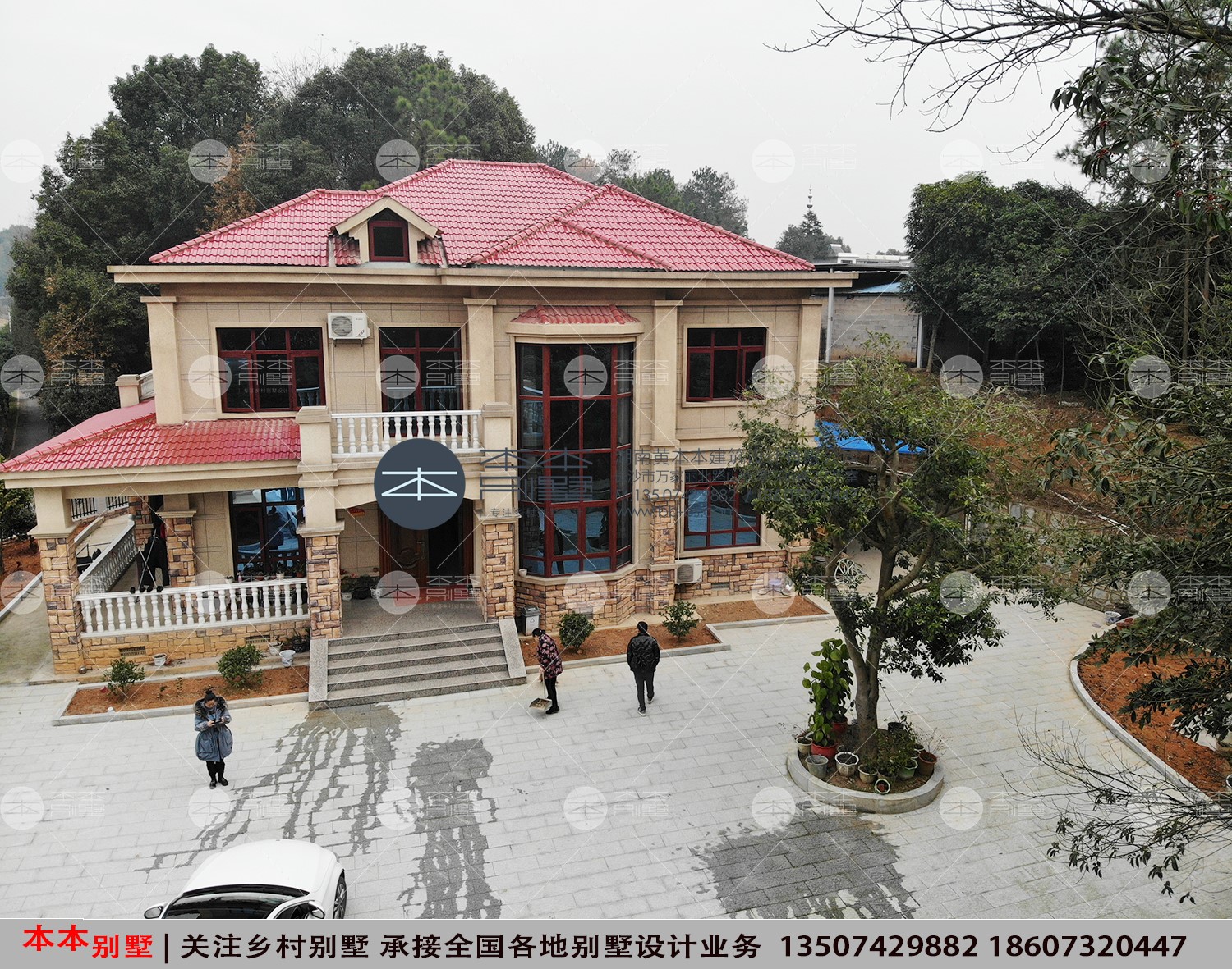 農(nóng)村自建房二層別墅設(shè)計帶實景