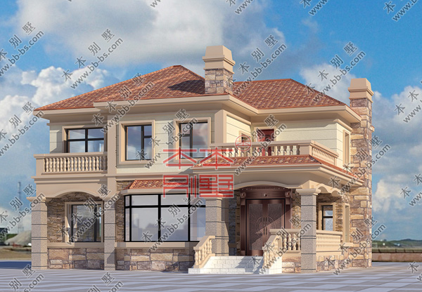 本本別墅原創(chuàng)設計二層別墅設計圖